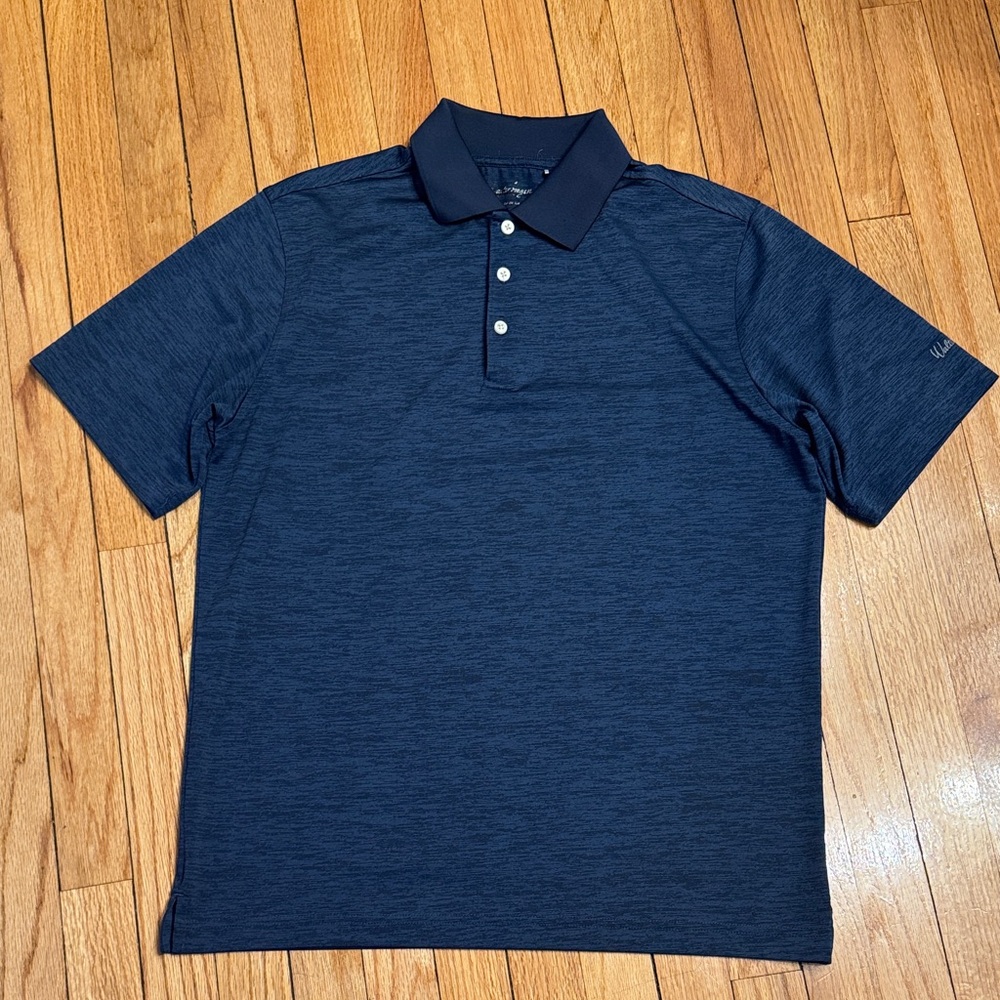 Walter Hagen Polo Men’s Golf Shirt Dark Navy Heather Polo M